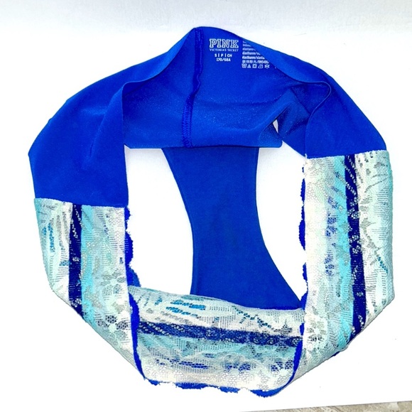 PINK Victoria’s Secret Low Rise Cheekster Wide Lace Waistband Almost Thong Panty - Picture 15 of 15